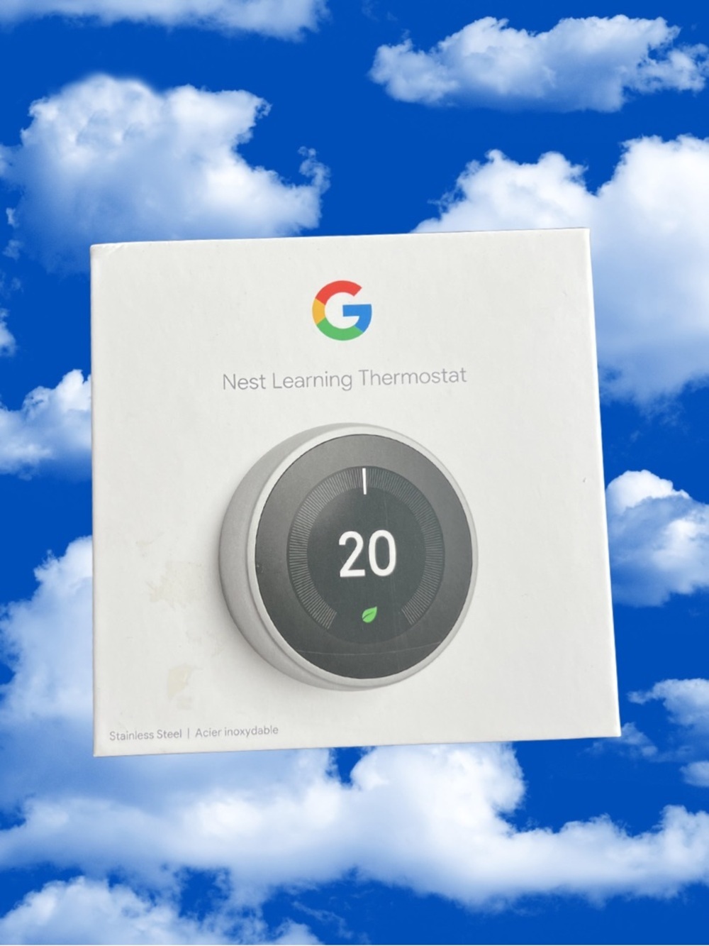MSRP $250 Google nest Learning Thermostat, 3rd Generation Stainless Steel
